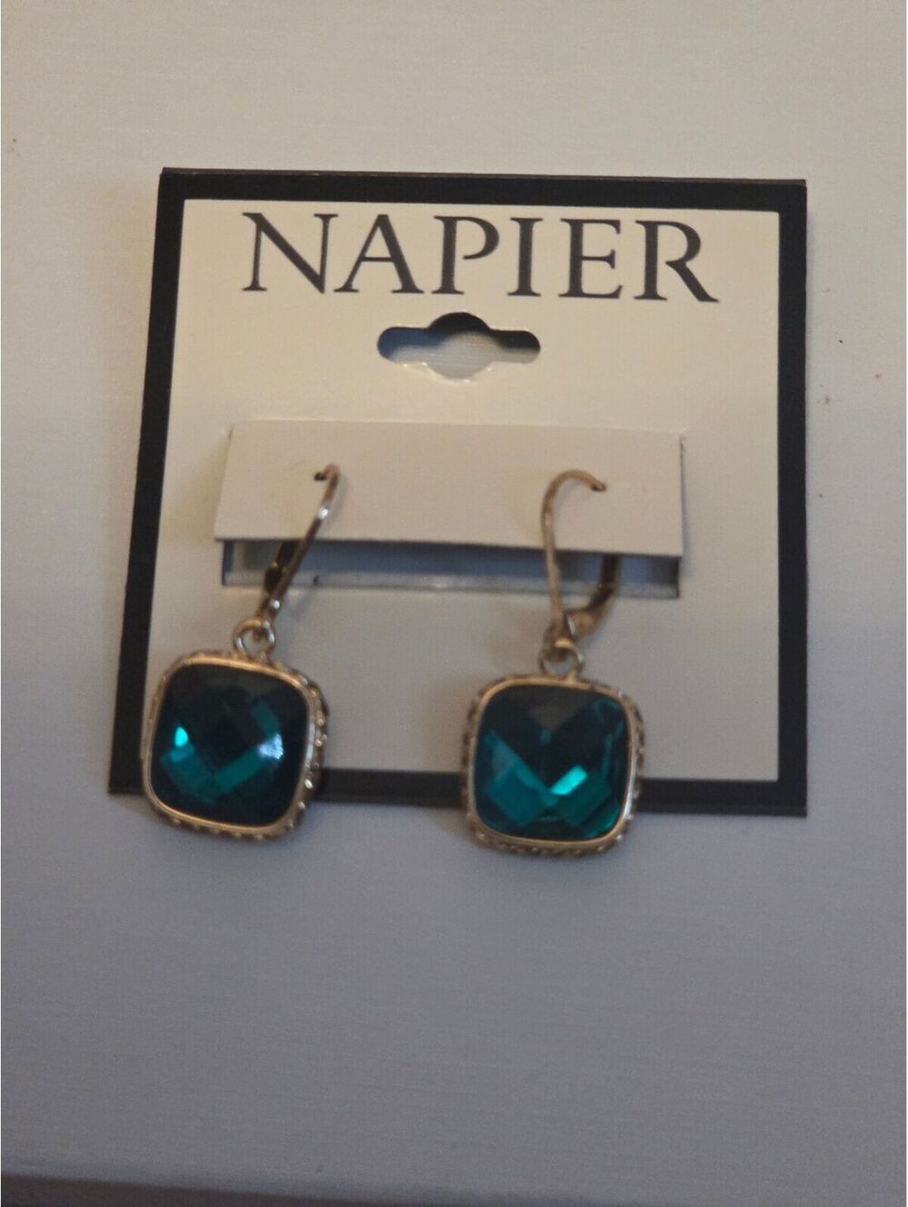 Deep green color Napier Earrings